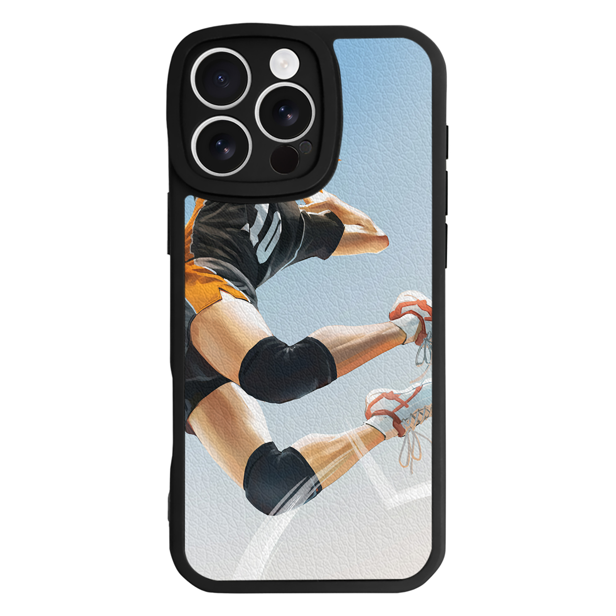 （画像用） ハイキュー!! Haikyu!! 【iPhone 16シリーズ対応】シリコンスマホケース（レザー調） 材質：シリコン